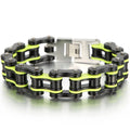Rock And Roll Men's Bracelet Motorcycle Chain Mechanical Bracelets for Man 316L Stainless Steel Hand Jewelry