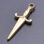 Sword Dagger Wing Pendants DIY Necklace Making — Stainless Steel
