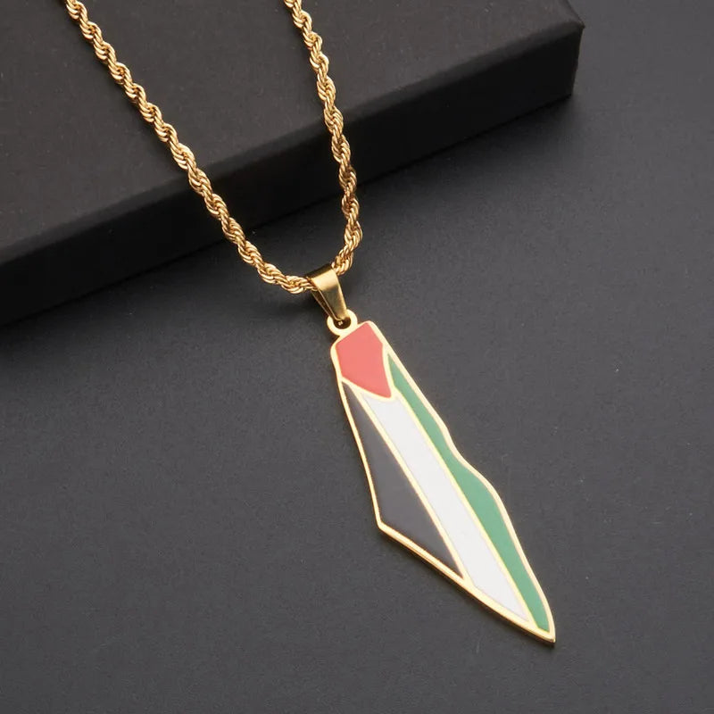 Palestine Flag Steel Pendant Series Palestinian