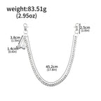 Punk Dice Waist Chain Necklace — Lobster Clasp
