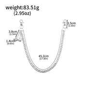 Punk Dice Waist Chain Necklace — Lobster Clasp