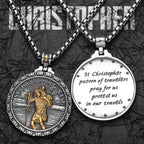 St. Christopher Pendant Necklace Stainless Steel