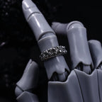 Cthulhu Tentacle Open Ring for Men — Gothic Silver-Tone Band