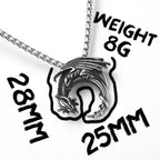 Flying Dragon Pendant Necklace — Stainless Steel