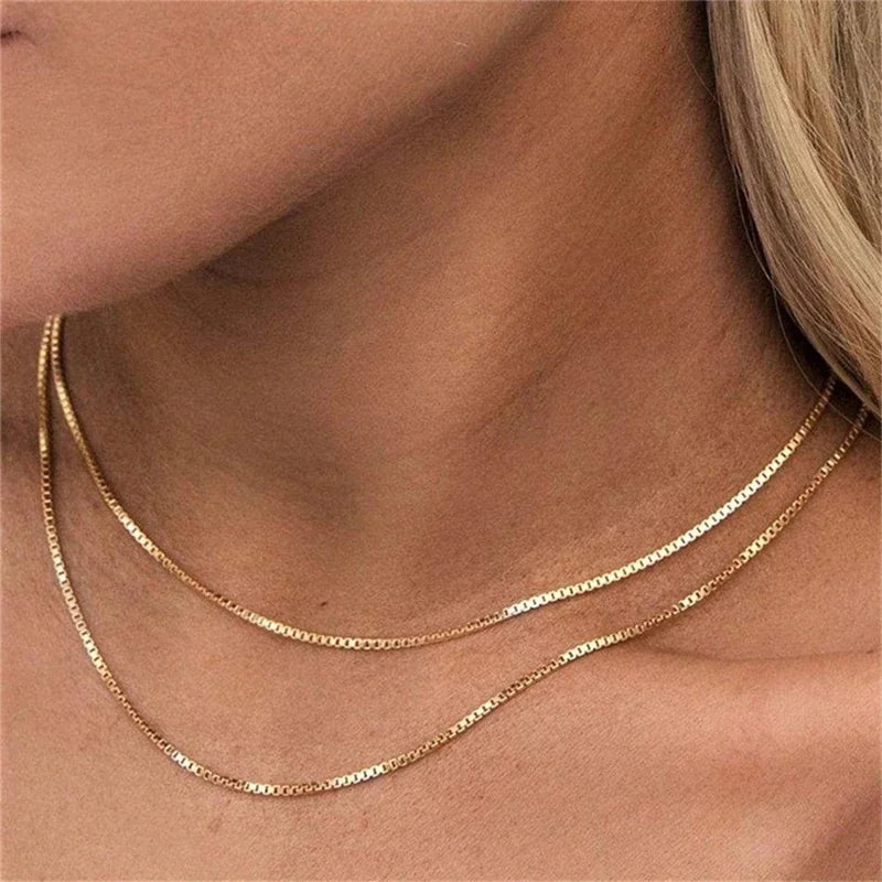 Box Chain Necklace — Stainless Steel 3mm