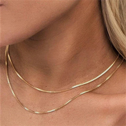 Box Chain Necklace — Stainless Steel 3mm