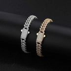 Iced Out Cuban Chain Necklace Stainless Steel 8MM