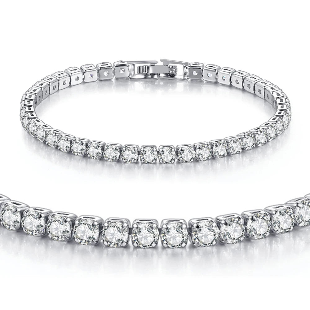 Tennis Bracelet Stainless Steel 4MM Iced Out