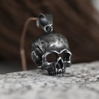 Black Skull Pendant Necklace — 316L Stainless Steel