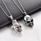 Gothic Skull Pendant Necklace — Stainless Steel