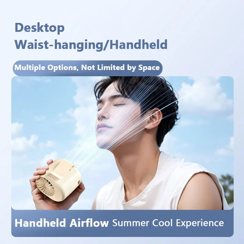 Lenovo Waist Fan Portable Air-Conditioner Personal Cooling Clip on Fan for Outdoor Sports Travel Office Workers Summer