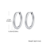 Minimal Hoop Earring — Stainless Steel
