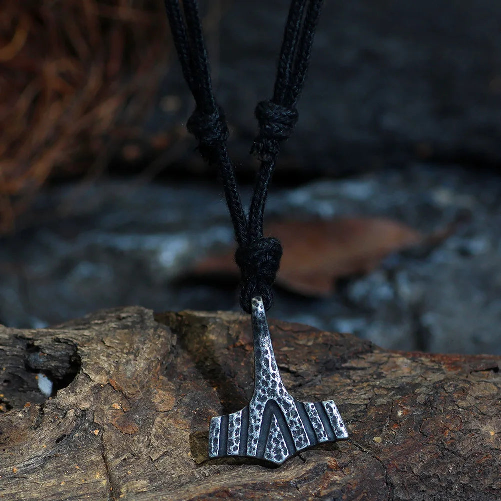 Viking Dragon Stainless Steel Pendant Necklace