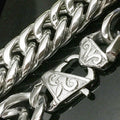 Double Cuban Link Necklace 16mm — Stainless