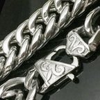 Double Cuban Link Necklace 16mm — Stainless