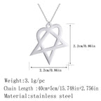 Geometric Triangle Star Necklace — Stainless Steel