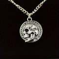 Skull Pendant Necklace — Gothic Sweater Chain