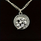 Skull Pendant Necklace — Gothic Sweater Chain