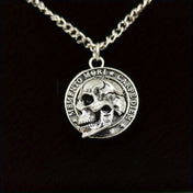 Skull Pendant Necklace — Gothic Sweater Chain