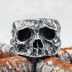 Broken Skull Cranium Ring — Stainless Steel
