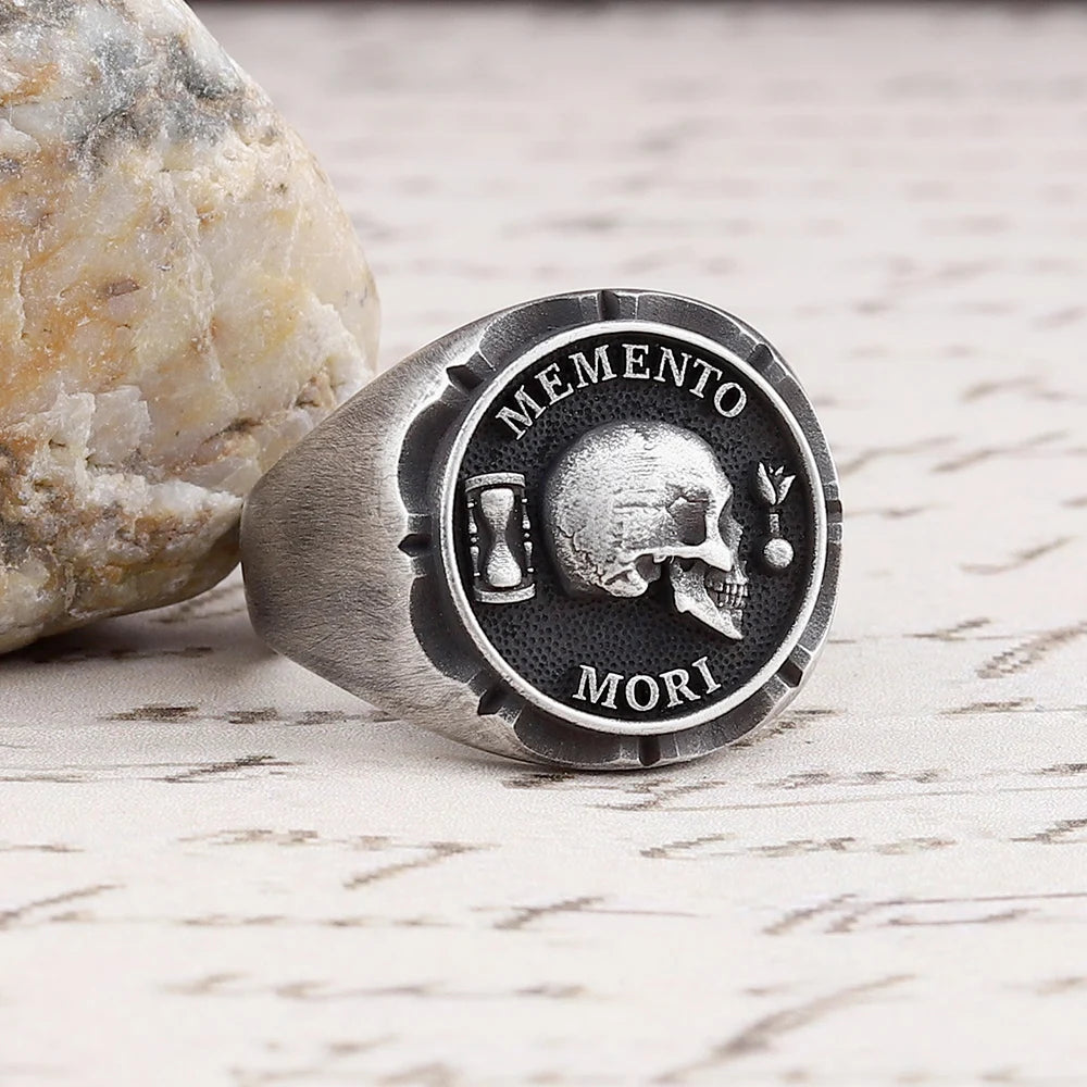 Skull Memento Mori Ring — 925 Silver