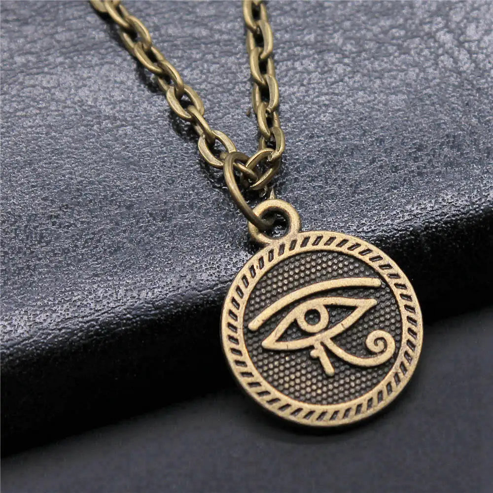 Hand and Eye Talisman Amulet Necklace — 43cm Chain