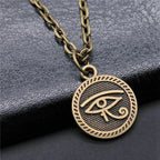 Hand and Eye Talisman Amulet Necklace — 43cm Chain