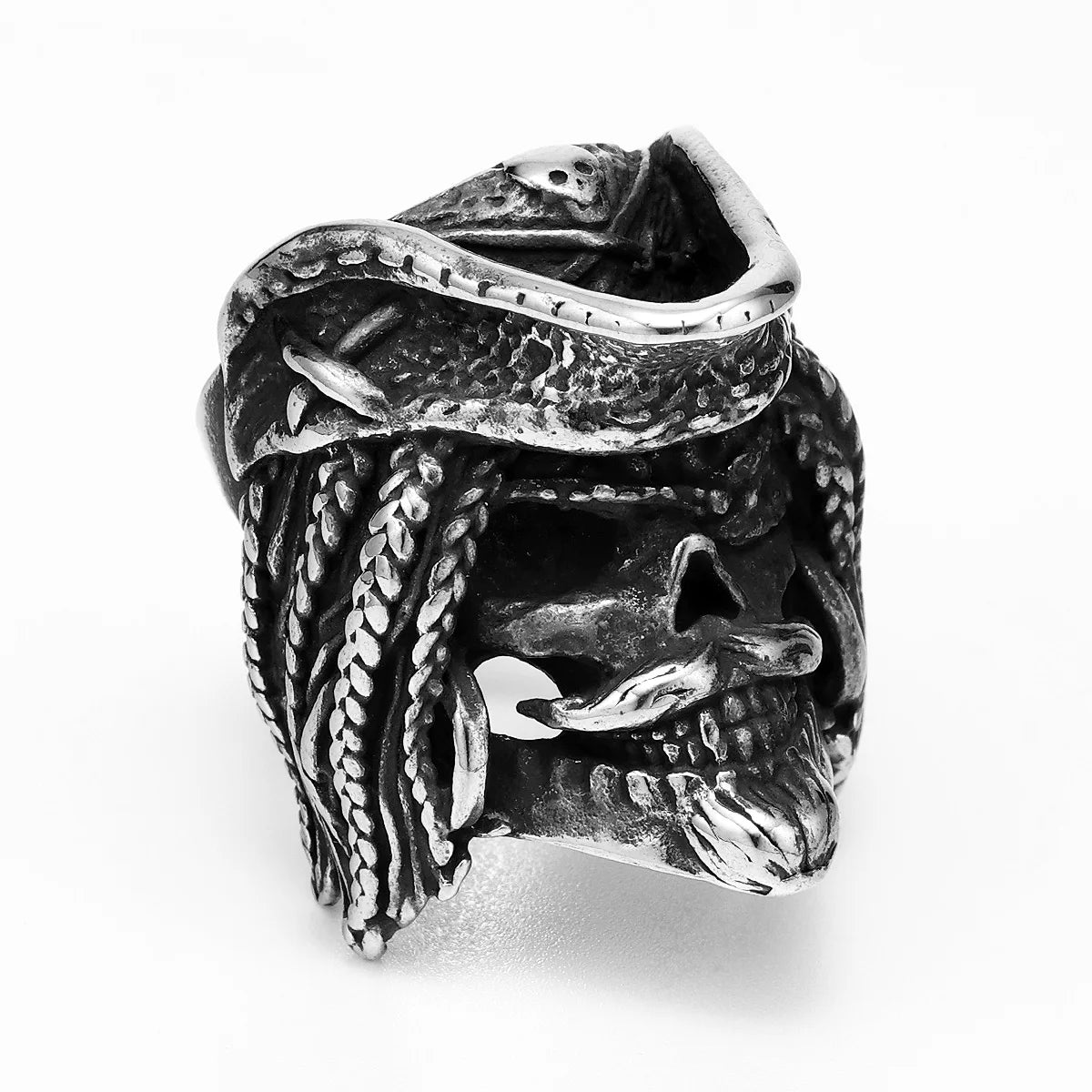 Pirate Skull Ring — Stainless Steel