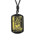 Tarot Black Pendant Necklace