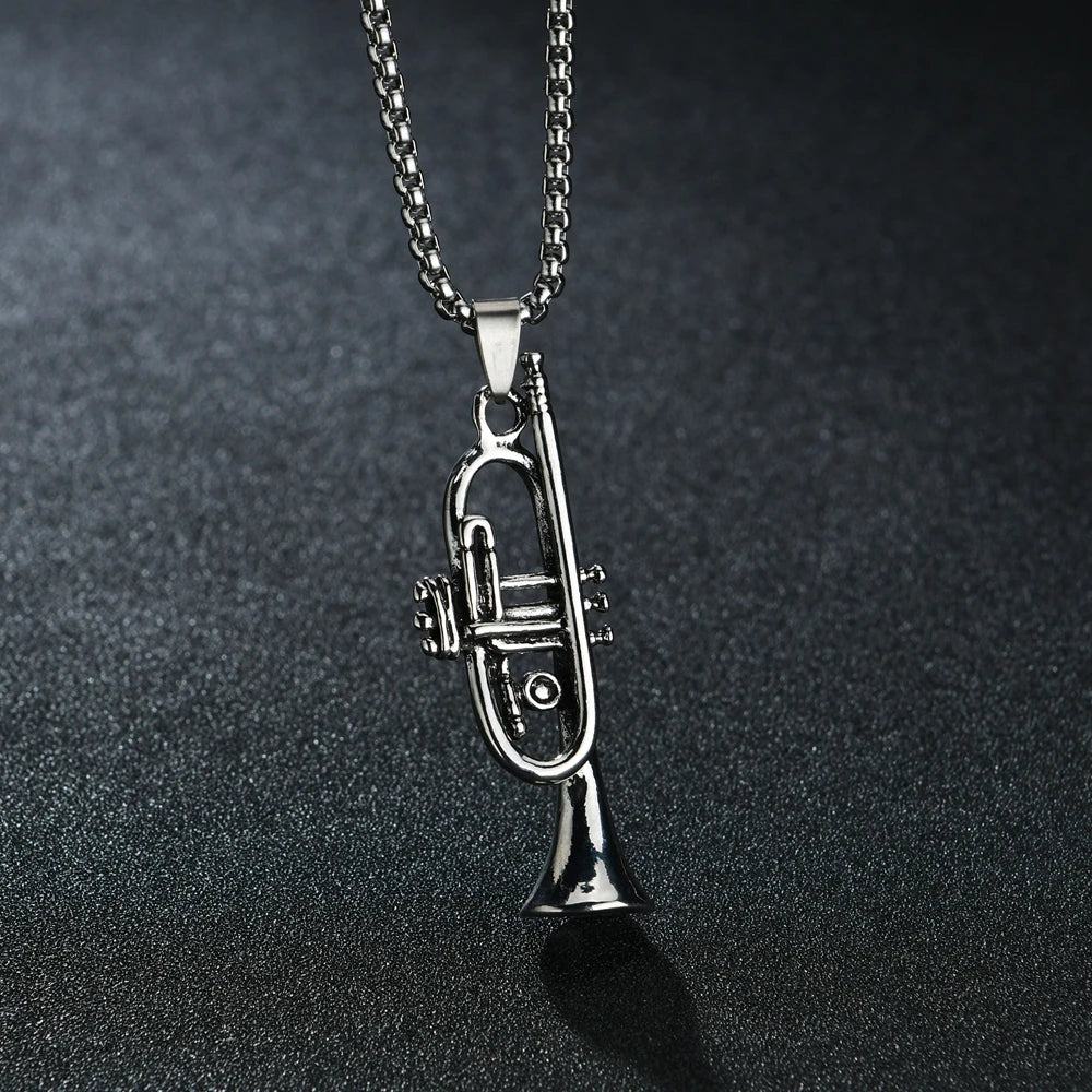 Punk Bull Buffalo Skull Pendant Necklace For Cool Men Women Stainless Steel Long Chain Necklace Party Gift Hip Hop Jewelry