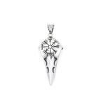 Viking Raven Stainless Steel Pendant Necklace