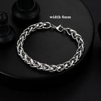 2022 New Trendy 316L Stainless Steel Base Chain Bracelet for Men Women Link Cuban Byzantine Coffee Beans Pig Nose Jewelry Gift
