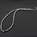 Exquisite Hematite Stone Beads Necklace Men 4 Styles Silver Gold Color 19 Inches Short Collar Jewelry Wealth Leisure Accessories