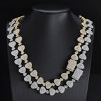 Iced Out Cuban Chain Necklace Money Bag CZ