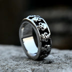 New Gothic 316L Stainless Steel Skull Ring Punk Hip Hop Fashion Skeleton Rings For Men Women Unique Biker Jewelry Halloween Gift