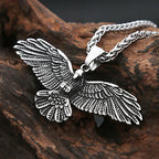 New Fashion 316L Stainless Steel Eagle Pendant Necklaces For Men Women Hip Hop Biker Vikings Animal Necklace Party Jewelry Gifts