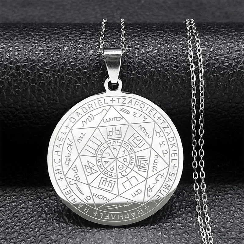 Seal of Seven Archangels Pendant — Stainless Steel