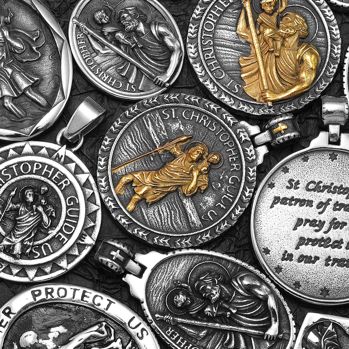 St. Christopher Pendant — Stainless Steel