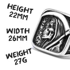 Grim Reaper Skull Ring — Stainless Steel