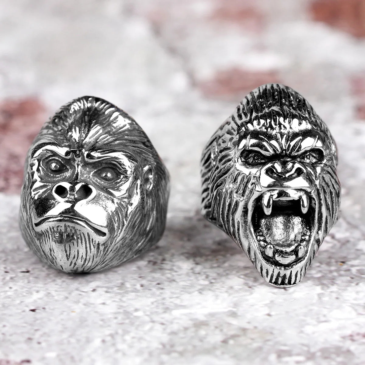Gorilla Monkey Ring — Stainless Steel