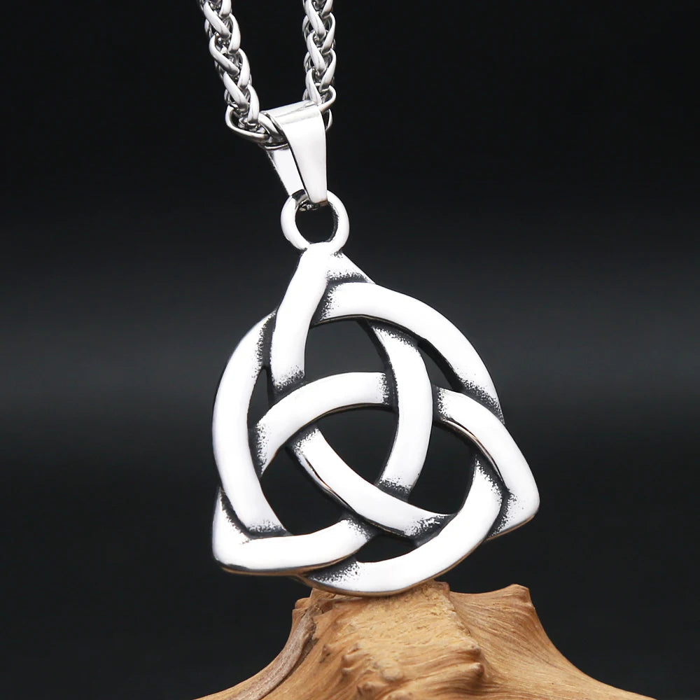 Triquetra Trinity Knot Pendant — Stainless