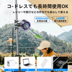 Eary Portable Desk Octopus Fan With 4000mAh Battery 100 Speeds Wind Digital Display Stroller Fan Personal Summer Air