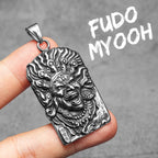 Tibetan Demon Stainless Steel Pendant Necklace