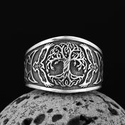 North Viking Tree of Life Ring — Stainless Steel