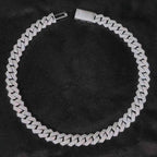 Iced Out Cuban Chain Necklace Stainless Steel 15MM