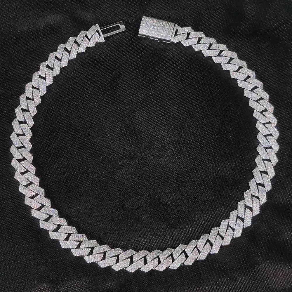 Iced Out Cuban Chain Necklace Stainless Steel 15MM