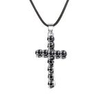 Cross Skull Steel Pendant European American Retro