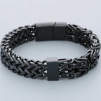 Waterproof Bracelet for Men 316L Stainless Steel Double Layer Link Chain Men's Bracelets Jewelry Accessories His