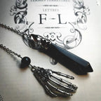 Stone Black Pendant Necklace