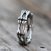 Fishbone Vintage Stainless Steel Ring
